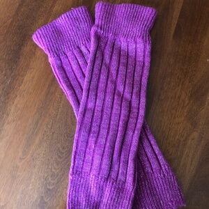 Pink leg warmers